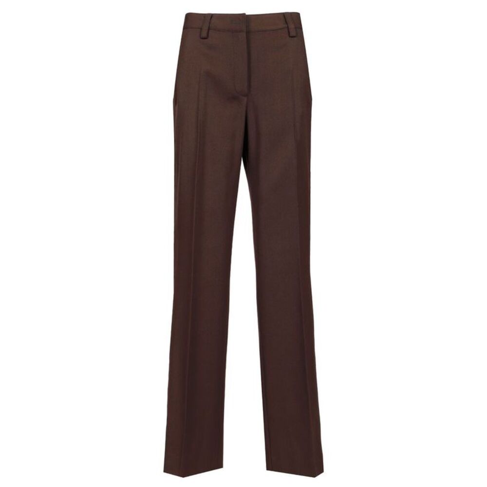 Off-White Women Wool Wide Leg Trousers